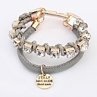 Maki Diamonade Multilayer-Grau-Armband