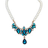Maki Elegante Gem Frische Diamonade blaue Halskette