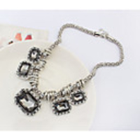 Maki Elegante Gem Frische Grau Halskette