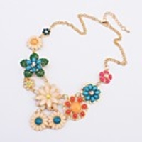 Maki Farben Blumen Frische Luxus Halskette