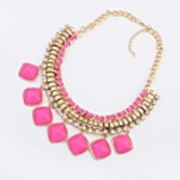 Maki Gem Diamonade Elegante Halskette Fuchsia