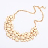 Maki Luxus Geometrie Spiel Beige Elegante Halskette