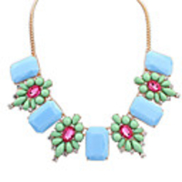 Maki Spiel Exquisite Kontrast Farbe Grün Halskette
