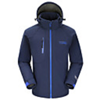 MAKINO Herren Fleece winddicht Insulated Long Sleeve Soft Shell Jacke Camping