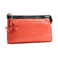 Makko Cowhidecolor Matching Gewebte Muster Handtasche (Wassermelone)