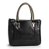 Makko Elegante Genius Leder Solid Color Einfache Tragetasche (schwarz)