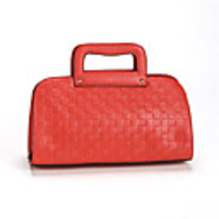 Makko Elegante Genius Leder Solid Color Embossing-Tragetasche (Wassermelone)