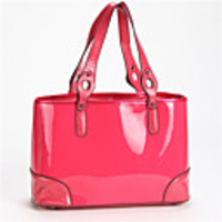 Makko Elegante Lackleder-Tasche (Fuchsia)