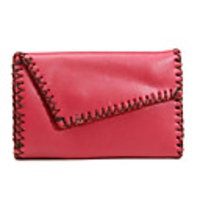 Makko Elegante Lederhandmade Naht Key Bag (Red)