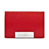Makko elegante Metall Karte Fall (Red)