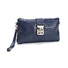 Makko Elegante Woven Leather Tote (Blau)