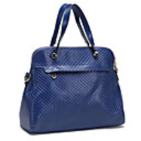 Makko eleganten gesponnenen Ledertasche (Blau)