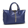 Makko Elegantes Metallkette Dekorieren Ledertasche / Tote (Blau)