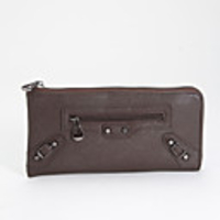 Makko Fashion Genius Leder Solid Color Zipper Wallet