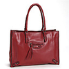 Makko Frauen Cool Leather Tote (Wein)