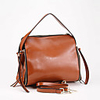 Makko Frauen Einfache Dekorative Zipper Leather Tote