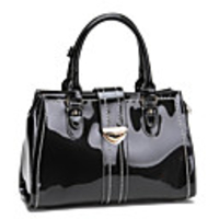 Makko Frauen Glossy PU Sewing Tote