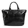 Makko Frauen Solid Color Splicing Ledertasche (schwarz)