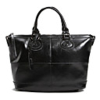 Makko Frauen Solid Color Splicing Ledertasche (schwarz)