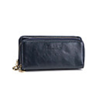 Makko High-Capacity lange Muster Purse (Marine-Blau)