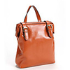 Makko Kuhfell Solid Color Rucksack (Brown)