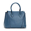 Makko Kuhfell tragbare Tasche (blau)