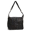 Makko Lammfell tragbare Tasche (Schwarz)