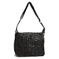 Makko Lammfell tragbare Tasche (Schwarz)