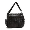 Makko Lammfell tragbare Tasche (Schwarz)