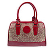 Makko Lässige Genius Leder mit Blumenmuster Splicing Elegante Tragetasche (rot)
