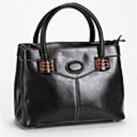 Makko Solid Color Elegante Ledertasche (schwarz)