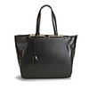 Makko Zahnstocher Stripe Kuhfell Elegance tragbare Tasche (Schwarz)