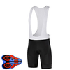 MAKOSHARK Herren Fahrradträgerhosen Sommer Lycra Polyester Fahhrad Kurze Hose Unten Feuchtigkeitsabsorbierend Rasche Trocknung Atmungsaktiv Sport Volltonfarbe Schwarz / Schwarz / Weiß Bergradfahren Lightinthebox