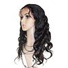 Malaysia Curly 18inch 100% Inder Remy Menschenhaar Sexy Natural Baby-Haar-Perücken