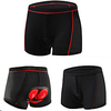 Malciklo Damen Herren Fahrradunterwäsche Fahrradhosen Fahhrad Unterwäsche Shorts Slips Feuchtigkeitsabsorbierend Antibakteriell Sport Schwarz / Rrot / Schwarz / Schwarz / blau Bekleidung Race Fit Lightinthebox