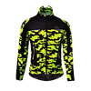 Malciklo Herren Fahrradjacke Winter Vlies Polyester Fahhrad Jacke Oberteile warm halten Windundurchlässig Rasche Trocknung Sport Patchwork Gelb / Armeegrün / Tarnung Bergradfahren Bekleidung Lose Lightinthebox