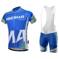 Malciklo Herren Kurzarm Fahrradtrikot mit Trägerhosen Sommer Schwarz Grün Orange Britisch Fahhrad Rasche Trocknung Sport Mit Mustern Bergradfahren Straßenradfahren Bekleidung / Erweitert Lightinthebox