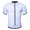 Malciklo Herren Kurzarm Fahrradtrikot Sommer Weiß Dunkelgrau Orange Volltonfarbe Fahhrad Trikot / Radtrikot Oberteile Bergradfahren Rasche Trocknung Feuchtigkeitsabsorbierend Atmungsaktiv Sport Lightinthebox