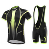 Malciklo Herrn Kurzarm Fahrradtrikot mit Trägerhosen Coolmax Lycra Weiß Schwarz Britisch Fahhrad Sportkleidung Atmungsaktiv 3D Pad Rasche Trocknung Tasche auf der Rückseite Sport Klassisch Lightinthebox