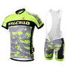Malciklo Herrn Kurzarm Fahrradtrikot mit Trägerhosen Coolmax Lycra Weiß Schwarz camuflaje Fahhrad Sportkleidung Atmungsaktiv 3D Pad Rasche Trocknung Tasche auf der Rückseite Sport camuflaje Lightinthebox