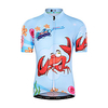 Malciklo Jungen Mädchen Kurzarm Fahrradtrikot - Kinder Himmelblau Cartoon Design Fahhrad Oberteile Bergradfahren Straßenradfahren UV-beständig Atmungsaktiv Rasche Trocknung Sport Bekleidung / Dehnbar Lightinthebox