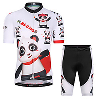 Malciklo Jungen Mädchen Kurzarm Fahrradtriktot mit Fahrradhosen - Kinder Lycra Weiß Blumen Pflanzen Fahhrad Sportkleidung UV-beständig Atmungsaktiv Rasche Trocknung Feuchtigkeitsabsorbierend