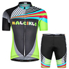 Malciklo Jungen Mädchen Kurzarm Fahrradtriktot mit Fahrradhosen - Kinder Sommer Lycra Schwarz Blumen Pflanzen Fahhrad Sportkleidung UV-beständig Rasche Trocknung Feuchtigkeitsabsorbierend / Dehnbar Lightinthebox