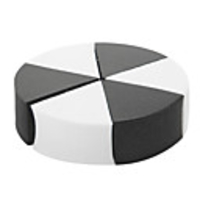 Malischen P-007 Makeup-Schwamm (Black White)