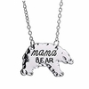 Mama Bär Halskette mit Bärenanhänger für Mama Frauen,  Geschenk zum Muttertag zum Geburtstagsgeschenk (silber) Lightinthebox
