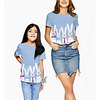 Mama und ich Blau Sommer Aktiv Druck Tier Kurzarm T-Shirt / Kinder Lightinthebox