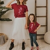 Mama und ich T-Shirt Oberteile Blumen Normal Bedruckt Rosa Rote Kurzarm bezaubernd Passende Outfits Lightinthebox