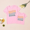 Mama und ich T-Shirt Oberteile Buchstabe Normal Bedruckt Rosa Kurzarm Alltag Passende Outfits Lightinthebox