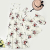 Mama und ich Weiß Sommer Grundlegend Druck Blumen Ärmellos Maxi Kleid Lightinthebox