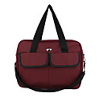 MAMIBAG Casual-Mode Multi-Funktions-Solid Color-Tasche (Dark Red)